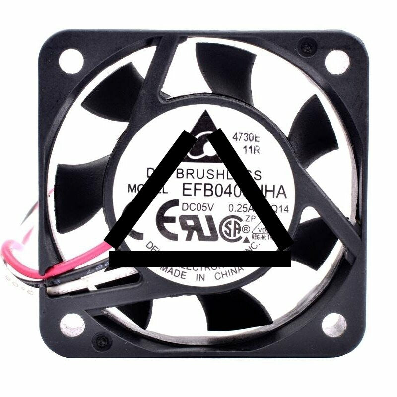 Delta EFB0405HHA DC 5V 0.25A 2 Wires / 3 Wires Axial Cooling Fan