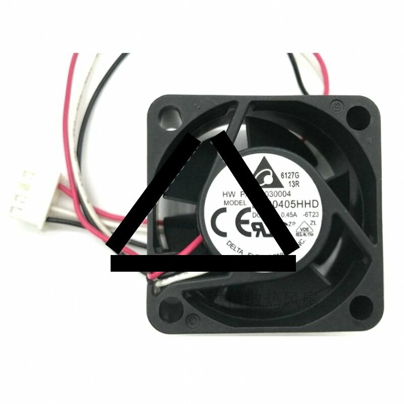 Delta EFB0405HHD DC 5V 0.45A 3 Wires Axial Cooling Fan