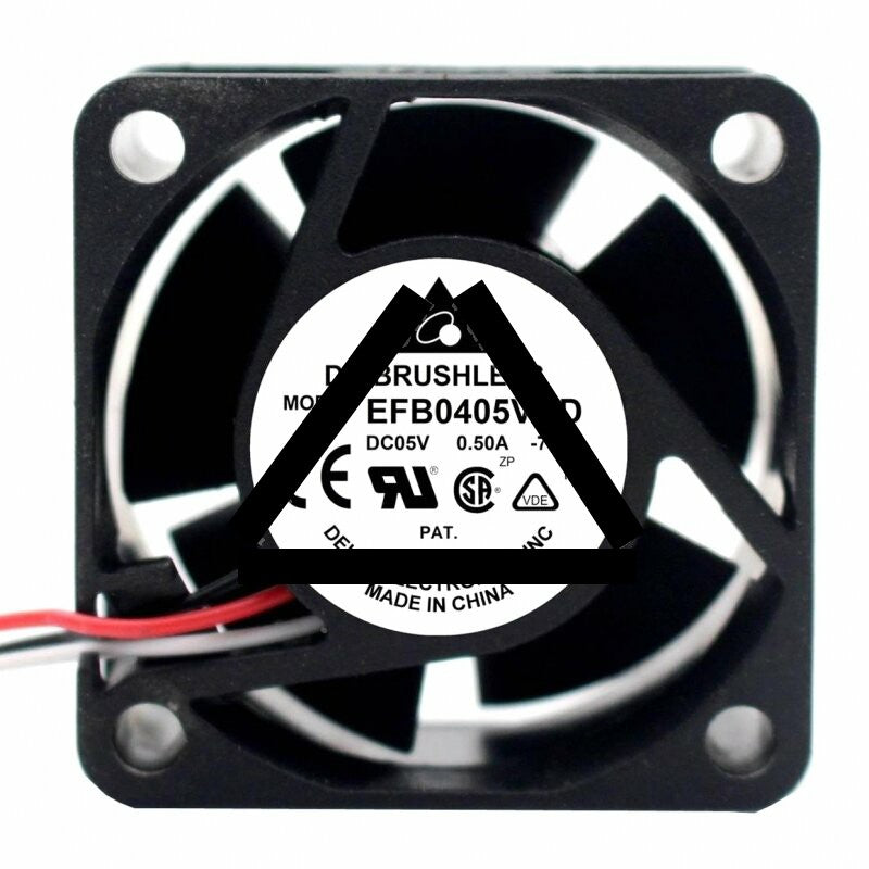 Delta EFB0405VHD DC 5V 0.50A 2 Wires / 3 Wires Axial Cooling Fan