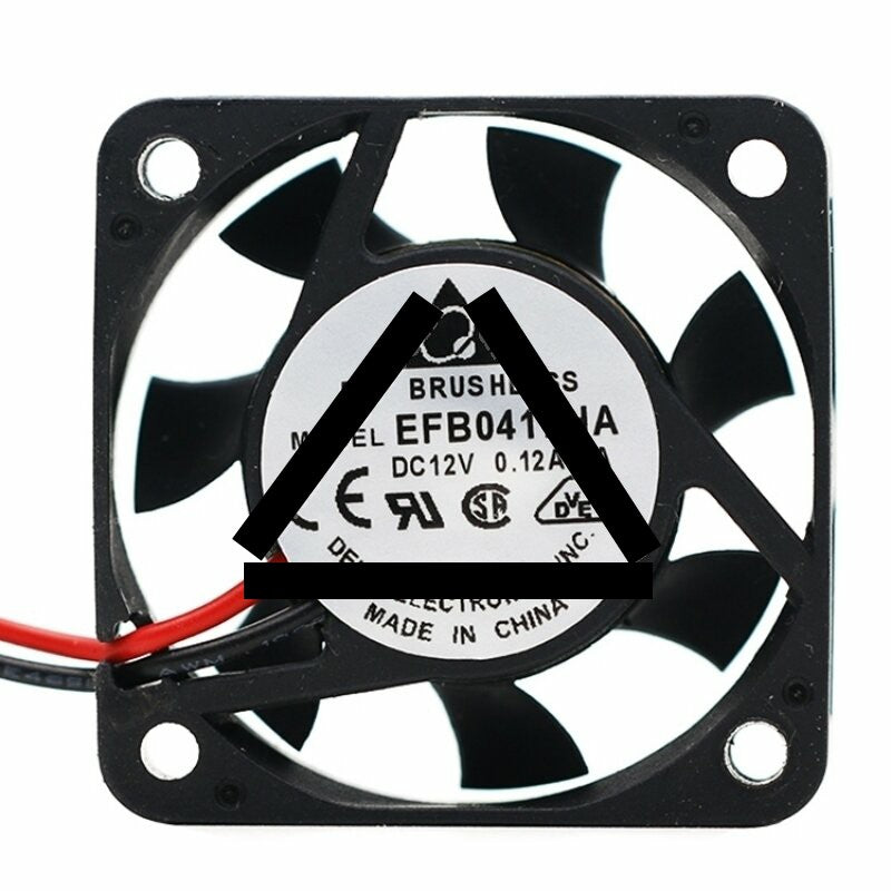 Delta EFB0412HA DC 12V 0.12A 2 Wires / 3 Wires Axial Cooling Fan