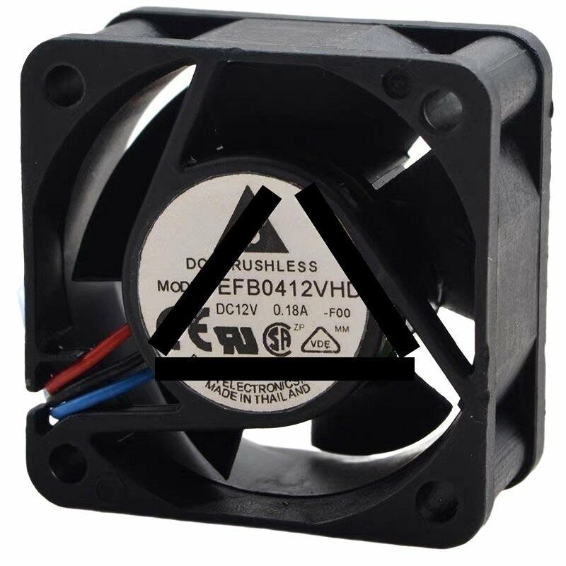 Delta EFB0412VHD DC 12V 0.18A 2 Wires / 3 Wires Axial Cooling Fan