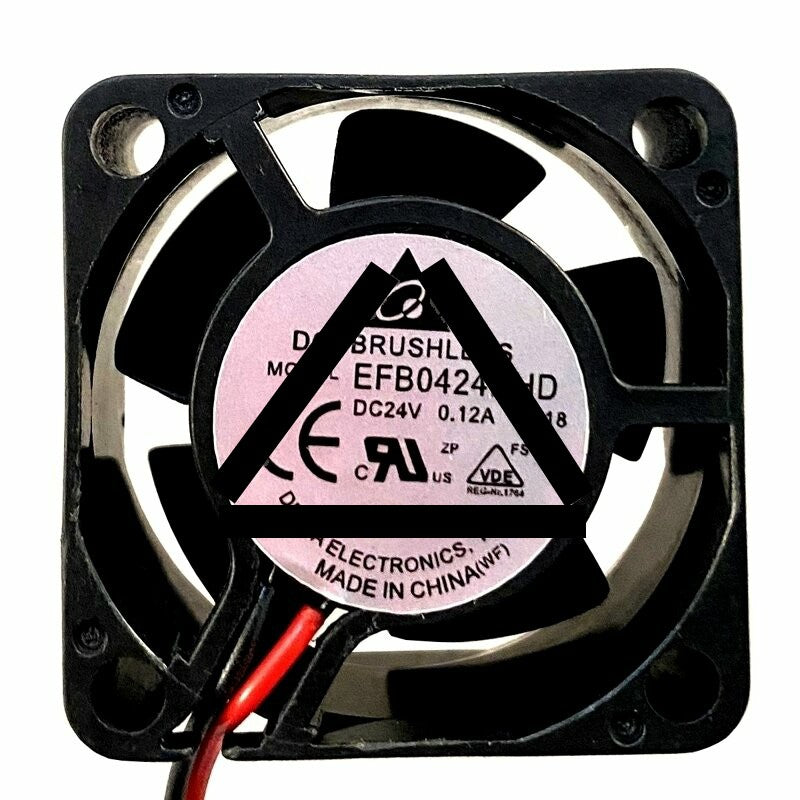 Delta EFB0424HHD DC 24V 0.12A 2 Wires / 3 Wires Axial Cooling Fan