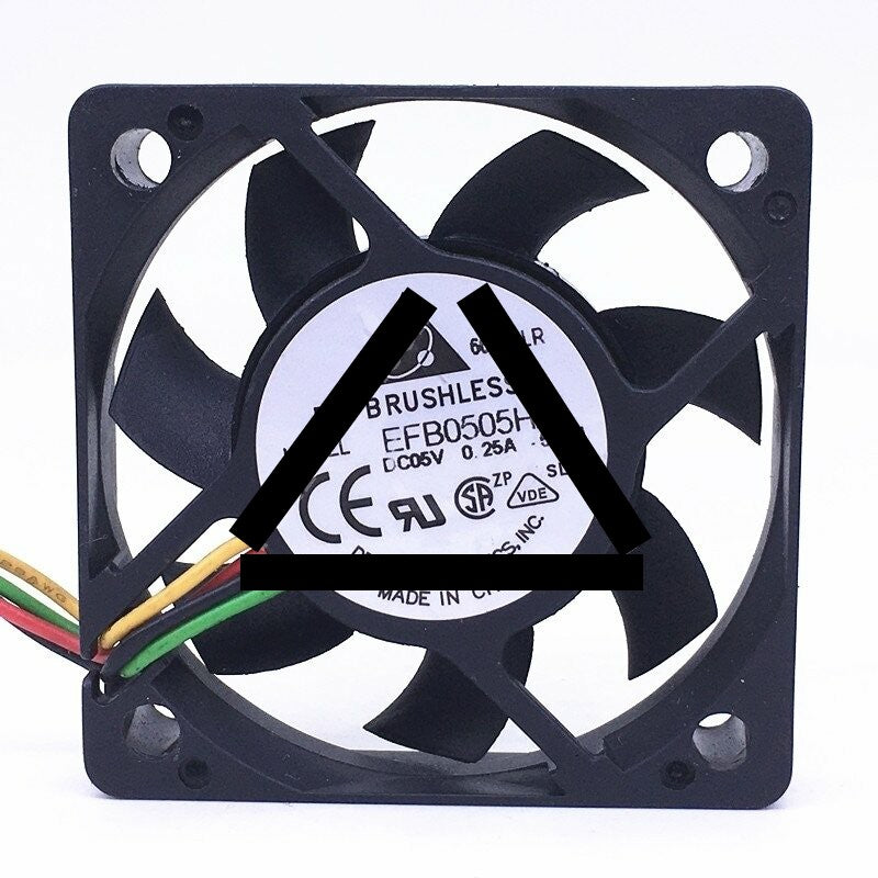 Delta EFB0505HA DC 5V 0.25A 2 Wires / 3 Wires / 4 Wires Axial Cooling Fan