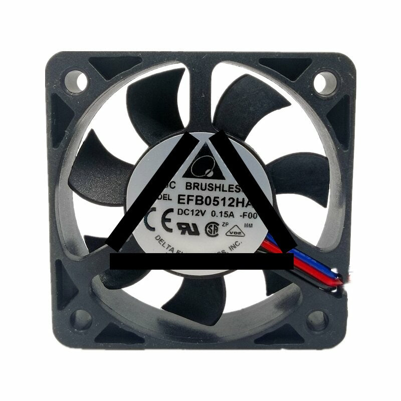 Delta EFB0512HA DC 12V 0.15A 2 Wires / 3 Wires Axial Cooling Fan