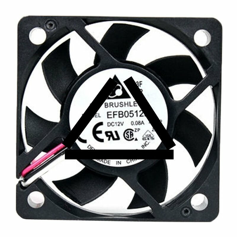 Delta EFB0512LA DC 12V 0.08A 2 Wires / 3 Wires Axial Cooling Fan