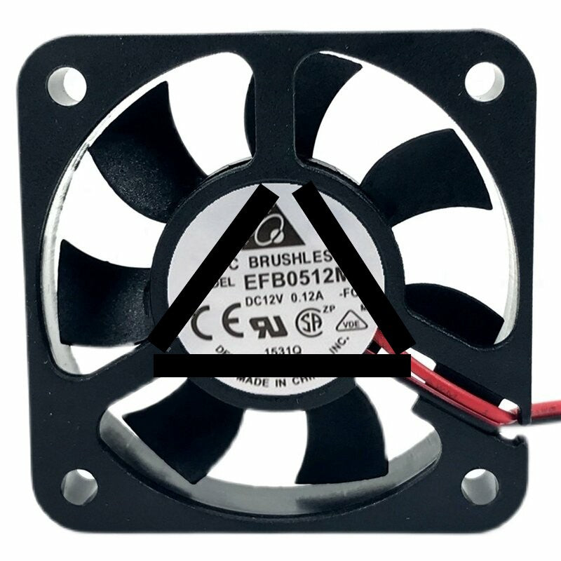 Delta EFB0512MA DC 12V 0.12A 2 Wires / 3 Wires Axial Cooling Fan