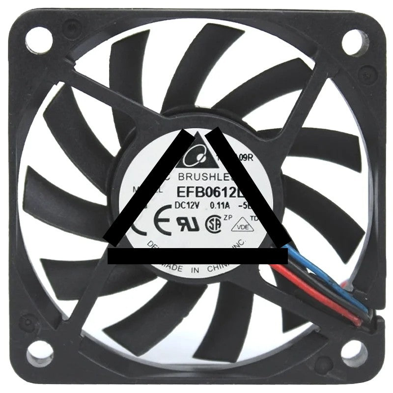 Delta EFB0612LA 12V 0.11A DC Brushless 3 Wires Axial Cooling Fan