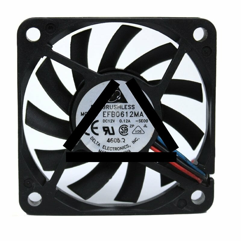Delta EFB0612MA DC 12V 0.12A 2 Wires / 3 Wires Axial Cooling Fan