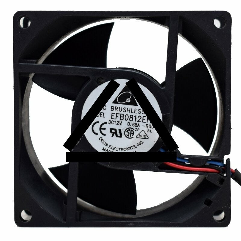 Delta EFB0812EHF DC 12V 0.68A 2 Wires / 3 Wires Axial Cooling Fan