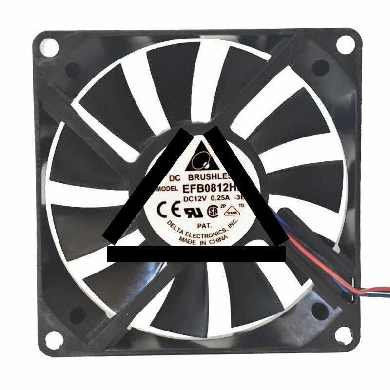 Delta EFB0812HB DC 12V 0.25A 8015 Axial Brushless Cooling Fan