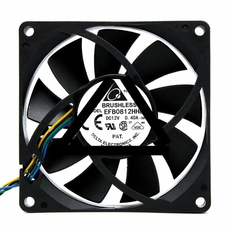 Delta EFB0812HHB DC 12V 0.40A 2 Wires / 3 Wires / 4 Wires Axial Cooling Fan