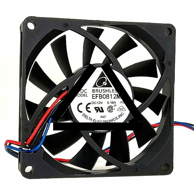 Delta EFB0812MB DC 12V 0.16A 2 Wires / 3 Wires / 4 Wires Axial Cooling Fan