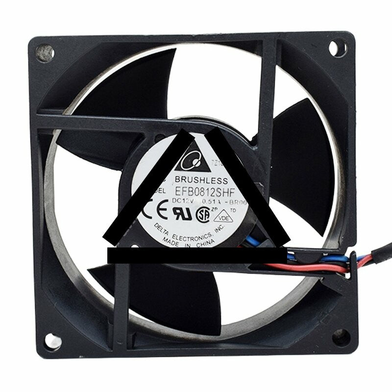 Delta EFB0812SHF DC 12V 0.51A 8025 Axial Brushless Cooling Fan
