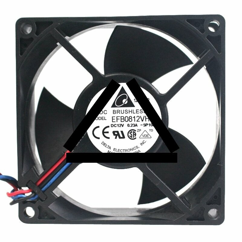 Delta EFB0812VH DC 12V 0.23A 2 Wires / 3 Wires Axial Cooling Fan