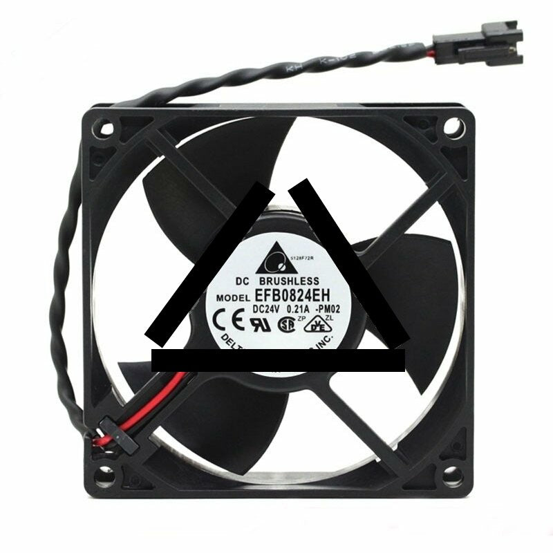 Delta EFB0824EH DC 24V 0.21A 2 Wires Axial Cooling Fan