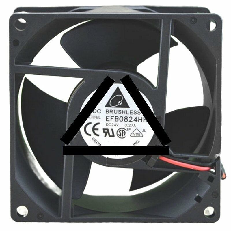 Delta EFB0824HHE DC 24V 0.27A 2 Wires Brushless Axial Cooling Fan