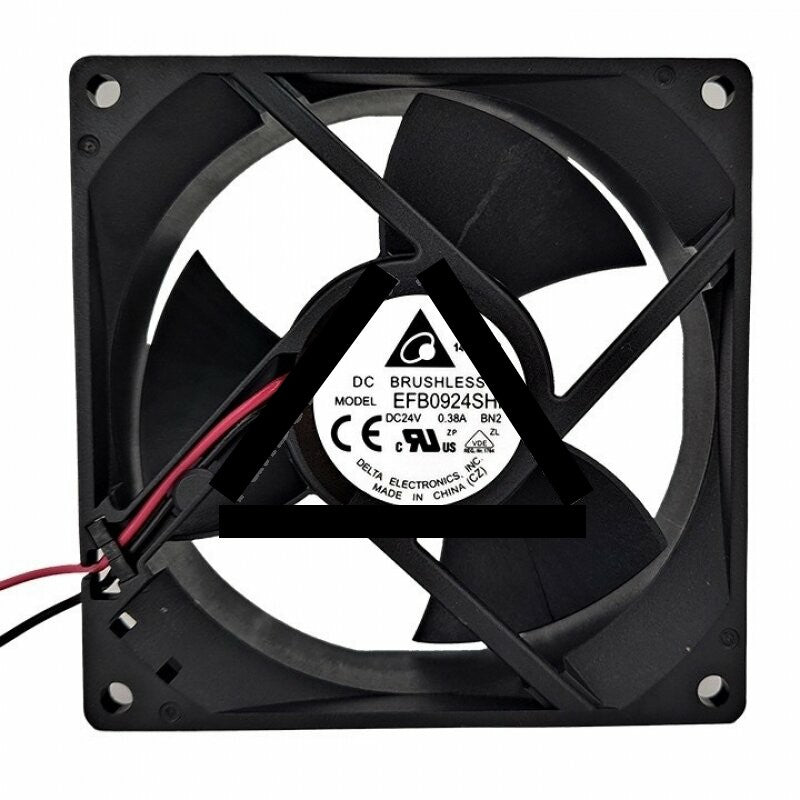 Delta EFB0924SHF DC 24V 0.38A 2 Wires / 3 Wires Axial Cooling Fan