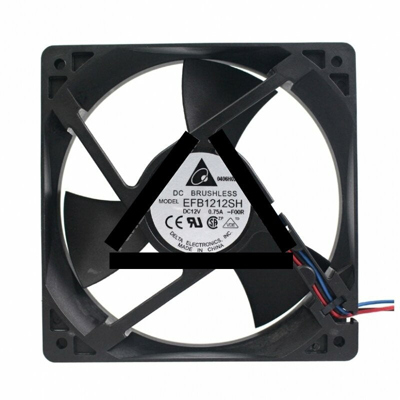 Delta EFB1212SH DC 12V 0.75A 2 Wires / 3 Wires / 4 Wires Axial Cooling Fan