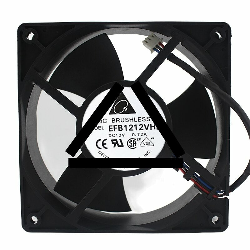 Delta EFB1212VHE DC 12V 0.72A 12038 Axial Brushless Cooling Fan