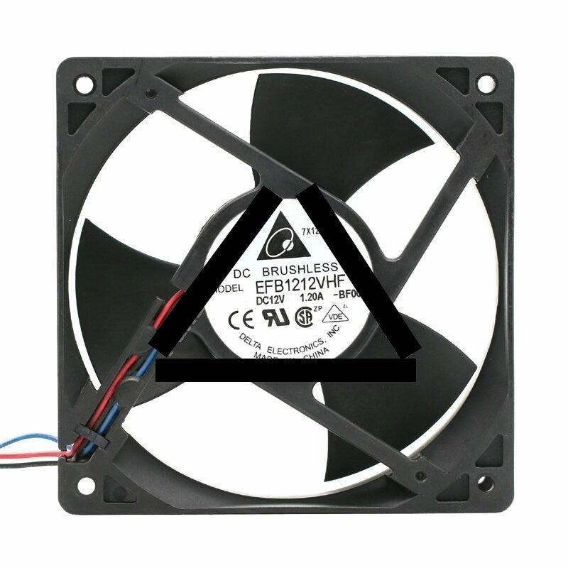 Delta EFB1212VHF DC 12V 1.20A 2 Wires / 3 Wires Axial Cooling Fan