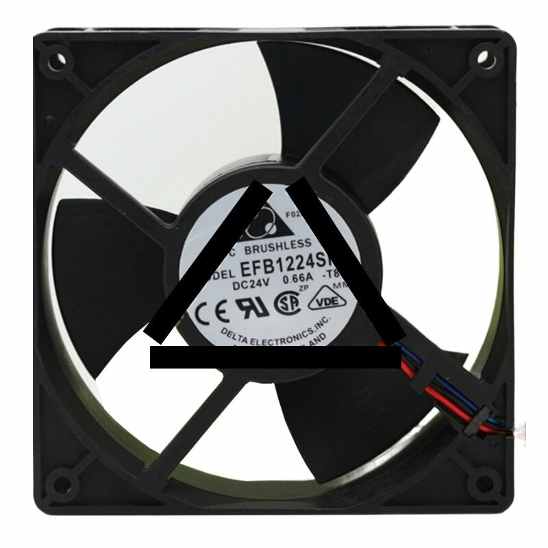 Delta EFB1224SHE-T8SB DC 24V 0.66A 3 Wires Axial Cooling Fan