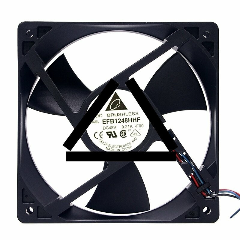 Delta EFB1248HHF DC 48V 0.21A 2 Wires / 3 Wires Axial Cooling Fan