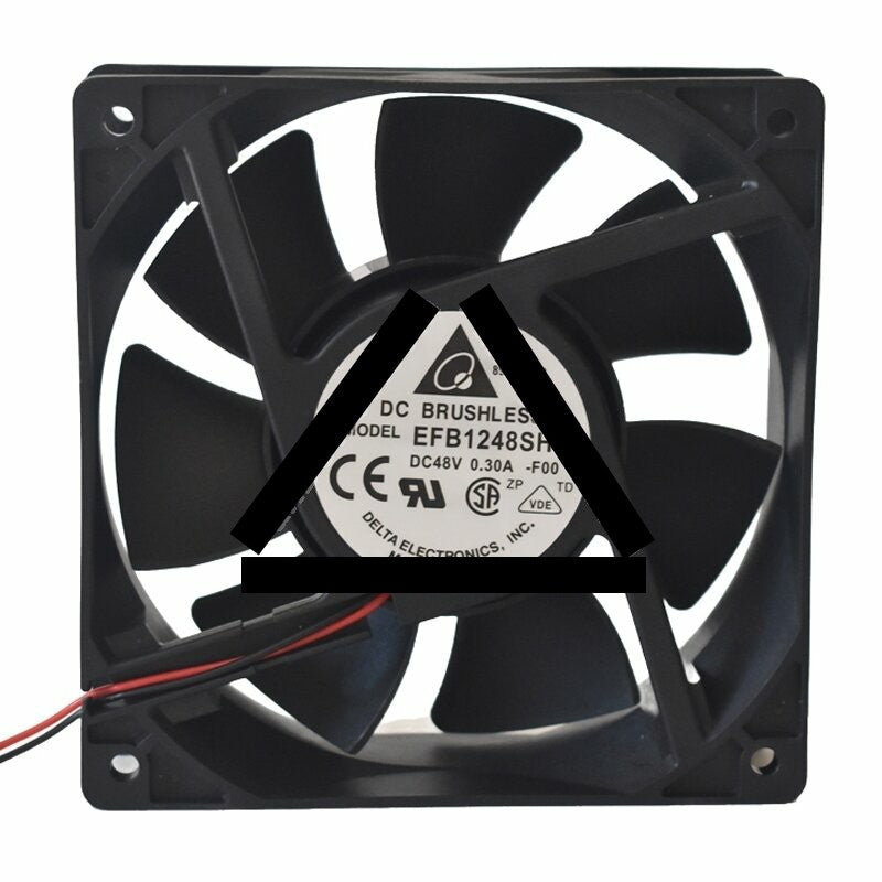 Delta EFB1248SHE DC 48V 0.30A 12038 Axial Brushless Cooling Fan