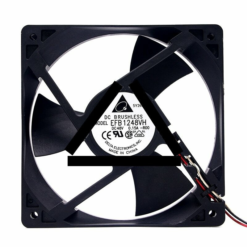 Delta EFB1248VH-R00 DC 48V 0.15A 2 Wires / 3 Wires / 4 Wires Axial Cooling Fan
