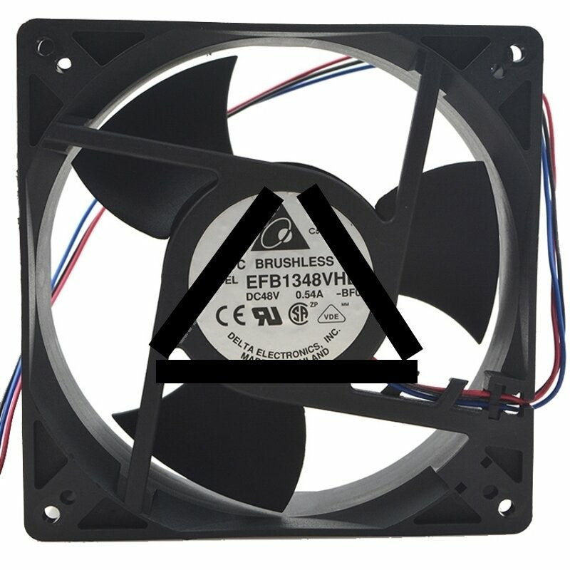 Delta EFB1348VHE DC 48V 0.54A 2 Wires / 3 Wires Axial Cooling Fan