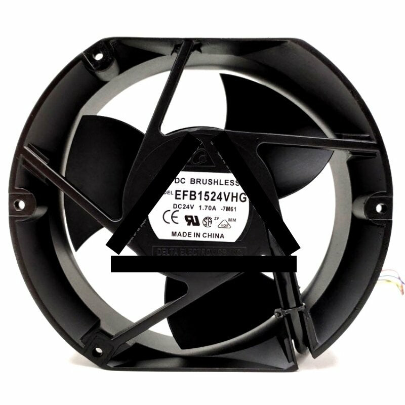 Delta EFB1524VHG DC 24V 1.70A 2 Wires / 3 Wires / 4 Wires Axial Cooling Fan