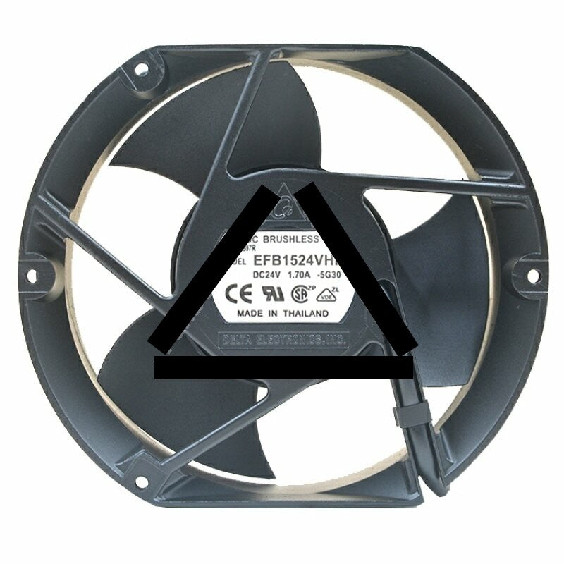 Delta EFB1524VHH DC 24V 1.70A 2 Wires / 4 Wires Axial Cooling Fan
