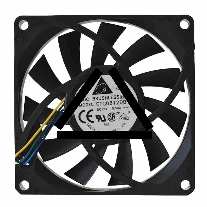 Delta EFC0812DB DC 12V 0.50A 8015 Axial Brushless Cooling Fan