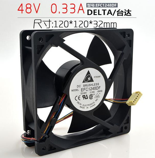 Delta EFC1248DF-F00 12032 DC 48V 0.33A 12cm 120*120*38MM 4-line Cooling Fan