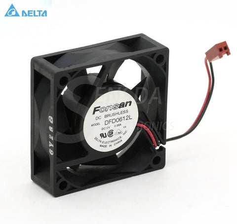 Delta Electronics DFD0612L 6cm 60mm 60 DC 12V 0.09A Server axial industrial cooling fans