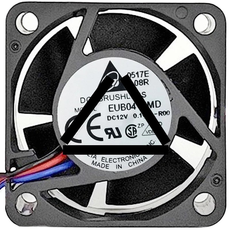 Delta EUB0412MD 12V 0.10A DC Brushless 3 Wires Axial Cooling Fan