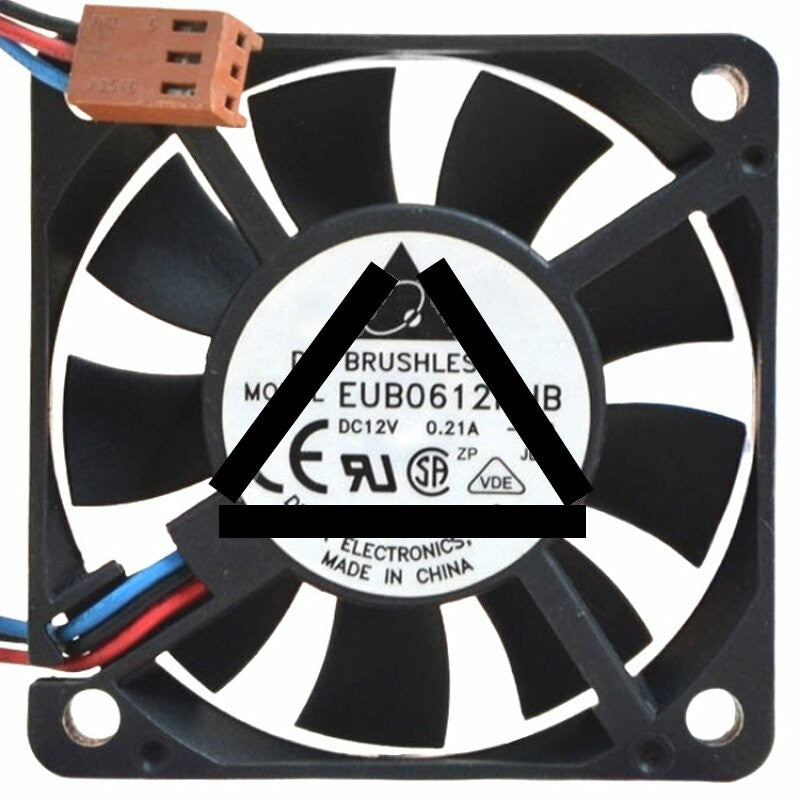 Delta EUB0612HHB DC 12V 0.21A 2 Wires / 3 Wires Brushless Axial Cooling Fan