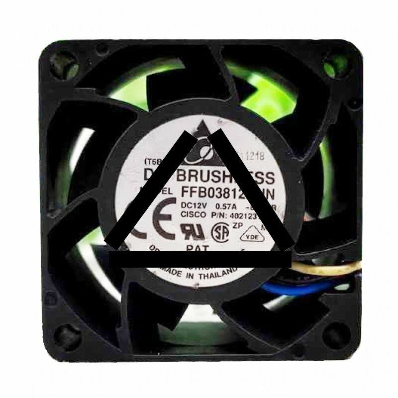 Delta FFB03812HHN DC 12V 0.57A 2 Wires / 3 Wires / 4 Wires Axial Cooling Fan