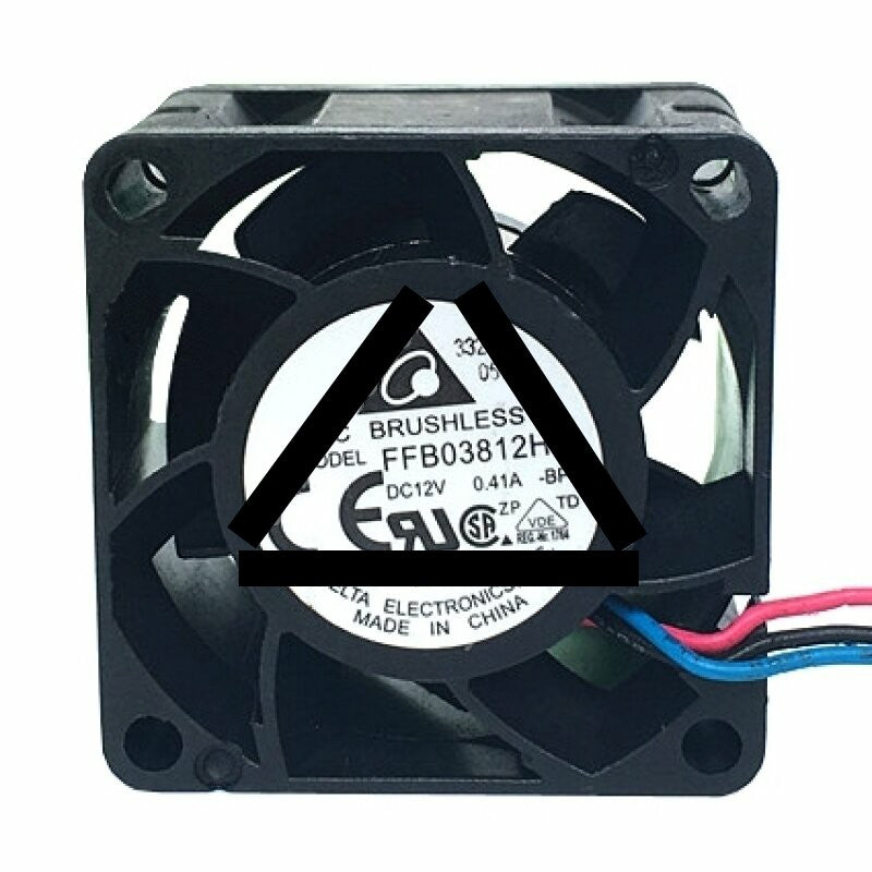 Delta FFB03812HN DC 12V 0.41A 2 Wires / 3 Wires Axial Cooling Fan