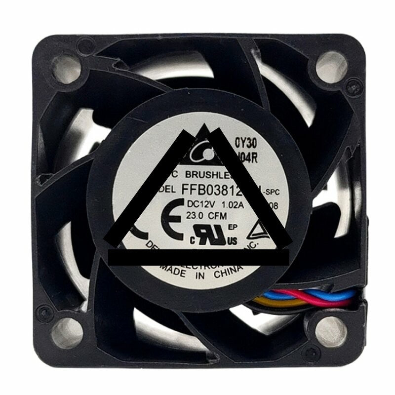 Delta FFB03812VN DC 12V 1.02A 2 Wires / 3 Wires / 4 Wires Axial Cooling Fan