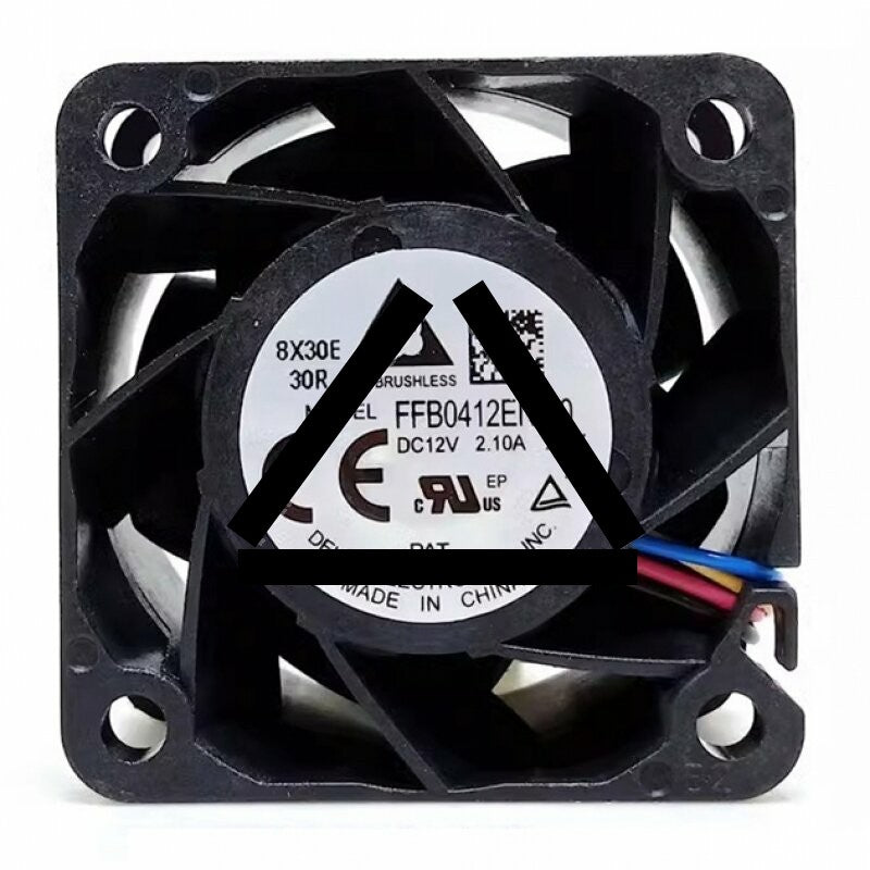 Delta FFB0412EN-00 DC 12V 0.21A 2 Wires / 3 Wires / 4 Wires Axial Cooling Fan