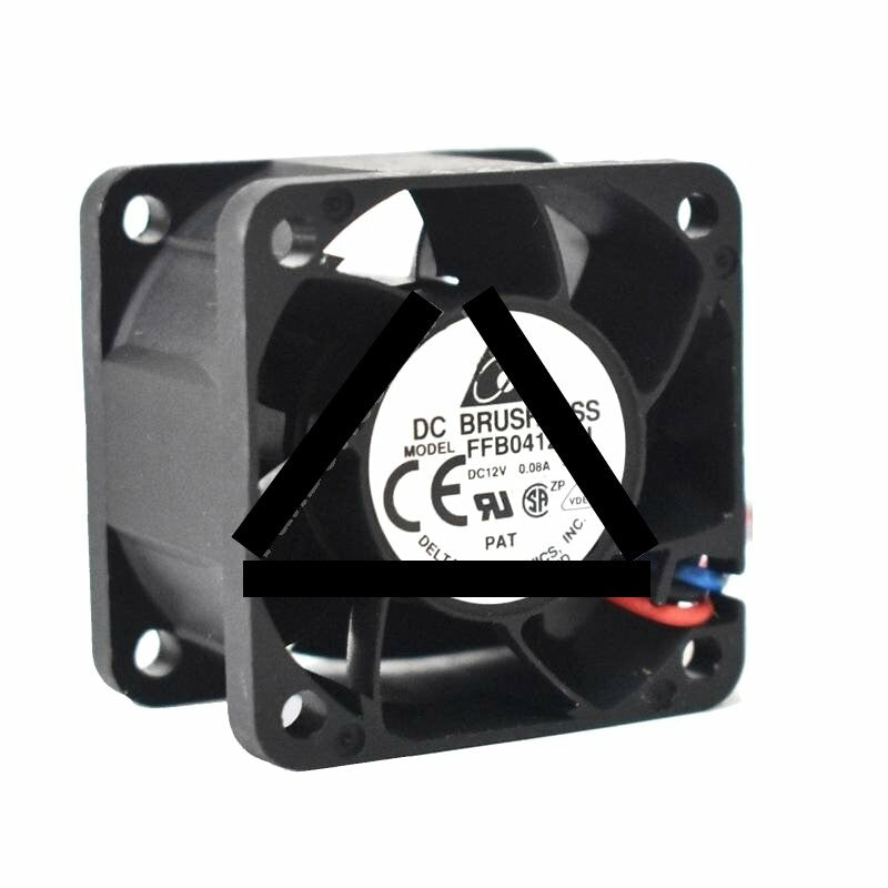 Delta FFB0412MN DC 12V 0.08A 2 Wires / 3 Wires Axial Cooling Fan