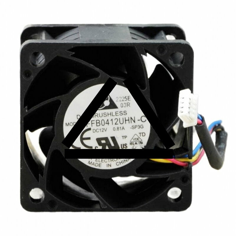 Delta FFB0412UHN-C DC 12V 0.81A 4 Wires Axial Cooling Fan
