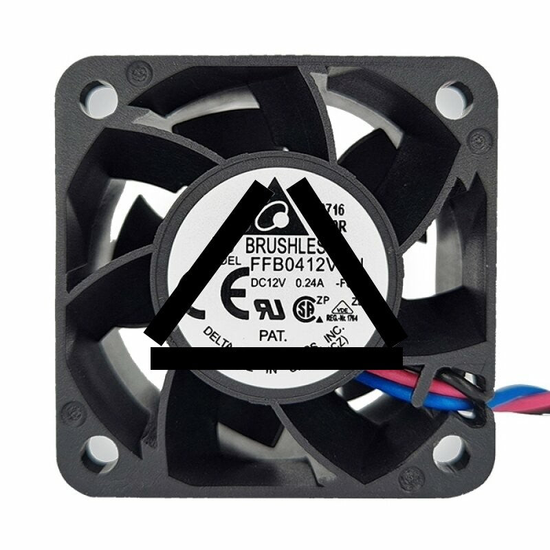Delta FFB0412VHN DC 12V 0.24A 2 Wires / 3 Wires Axial Cooling Fan