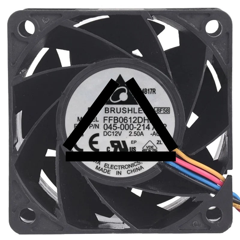 Delta FFB0612DHE 12V 2.50A 4 Wires Axial Cooling Fan