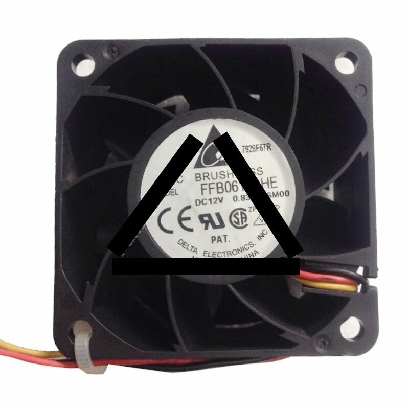 Delta FFB0612SHE DC 12V 0.83A 2 Wires / 3 Wires Axial Cooling Fan