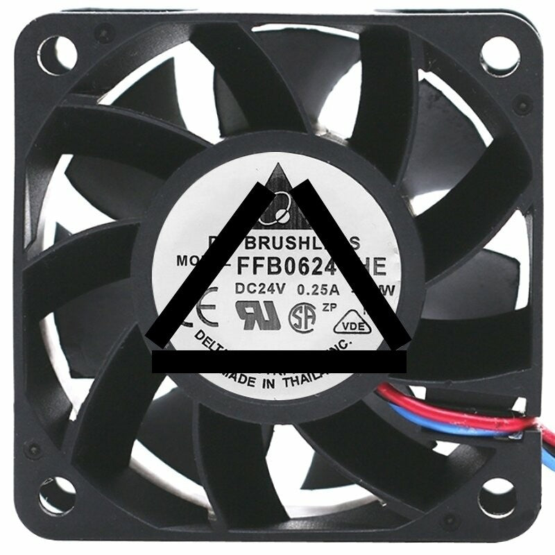 Delta FFB0624VHE 24V 0.25A 2 / 3 Wires Axial Cooling Fan