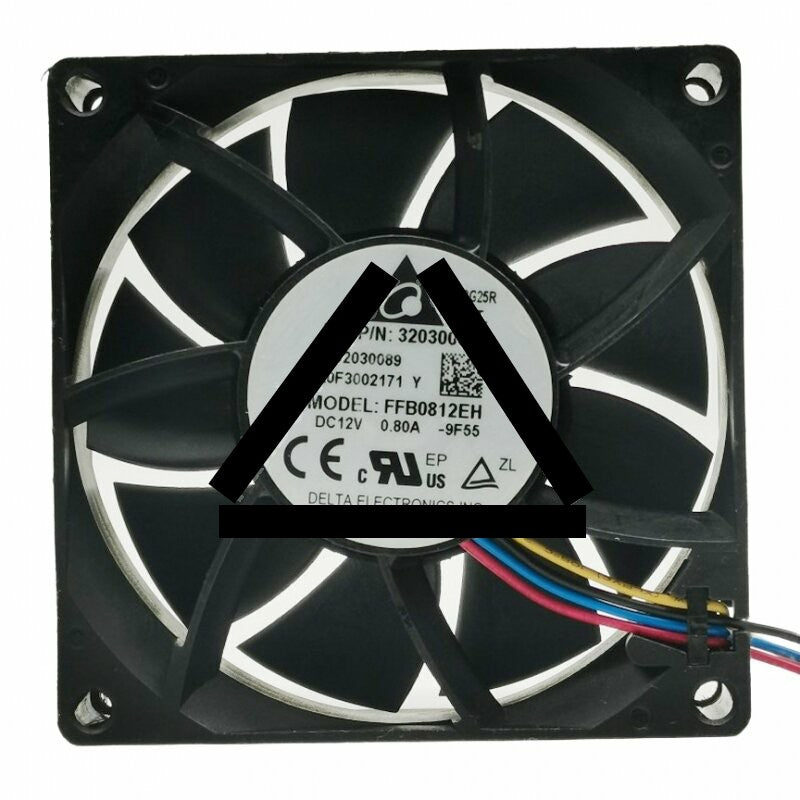 Delta FFB0812EH 32030089 DC 12V 0.80A 8025 Axial Cooling Fan