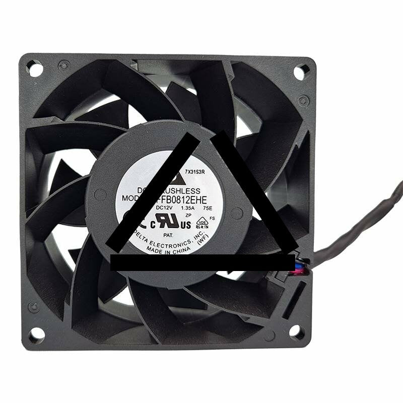 Delta FFB0812EHE DC 12V 1.35A 2 Wires / 3 Wires / 4 Wires Axial Cooling Fan