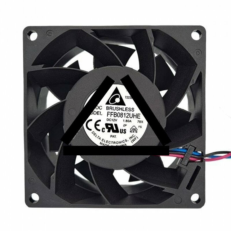 Delta FFB0812UHE DC 12V 1.80A 2 Wires / 3 Wires / 4 Wires Axial Cooling Fan