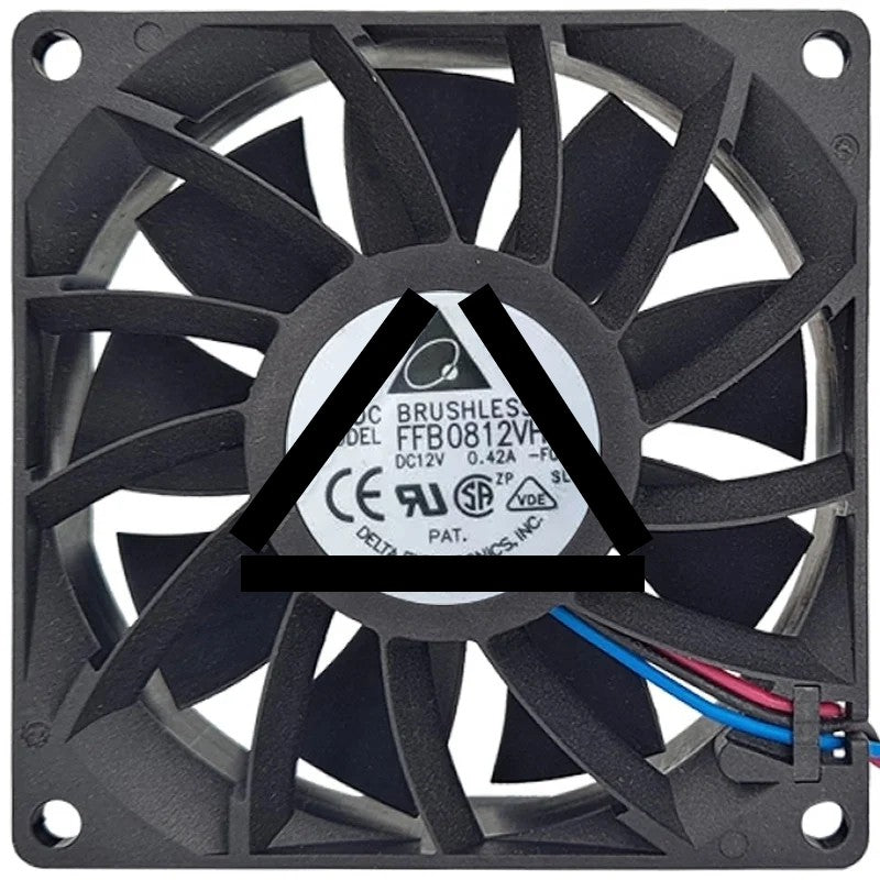 Delta FFB0812VH 12V 0.42A DC Brushless 3 Wires Axial Cooling Fan